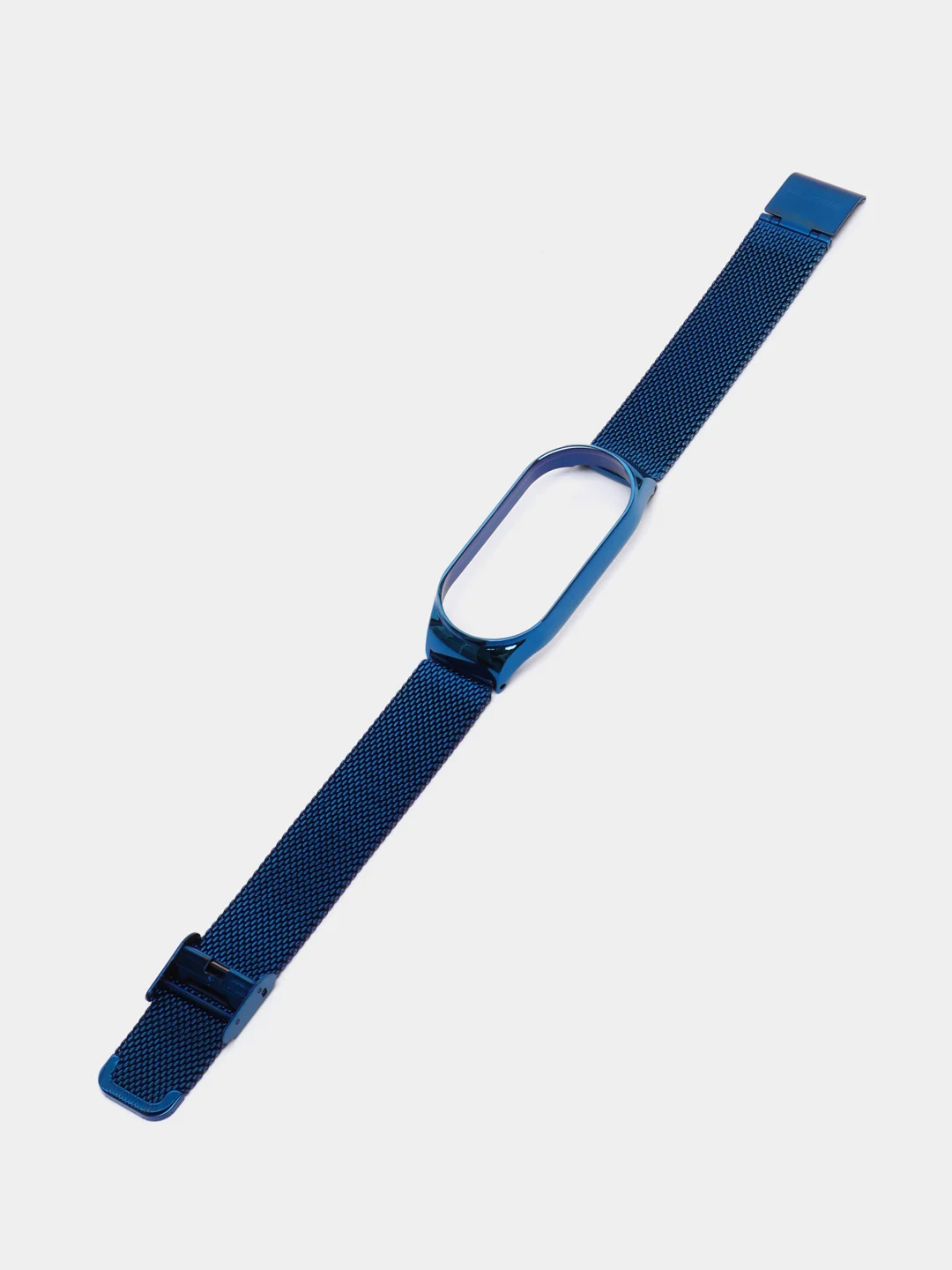 Синий металлический ремешок для фитнес часов Xiaomi Mi Band 7сяоми ми банд