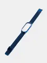 Синий металлический ремешок для фитнес часов Xiaomi Mi Band 7сяоми ми банд