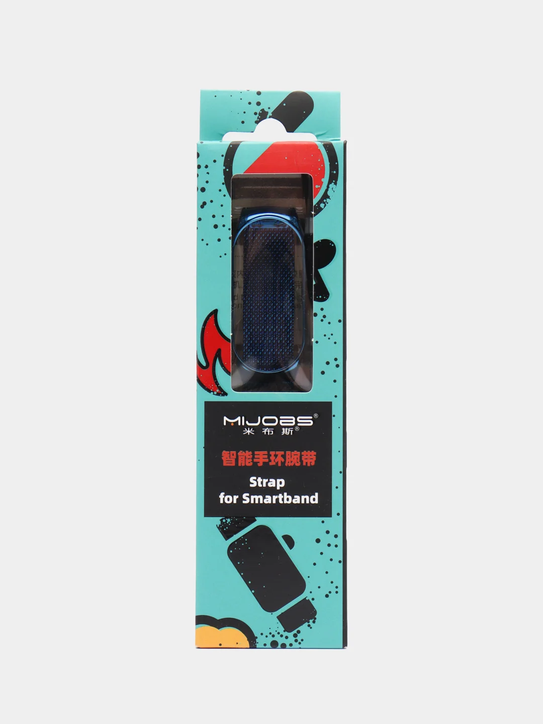 Синий металлический ремешок для фитнес часов Xiaomi Mi Band 7сяоми ми банд
