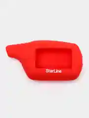 Красный чехол брелка сигнализации от Starline B9, B6, A91, А61 силиконовый, для корпуса ключа