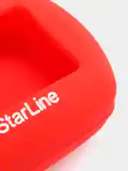 Красный чехол брелка сигнализации от Starline B9, B6, A91, А61 силиконовый, для корпуса ключа
