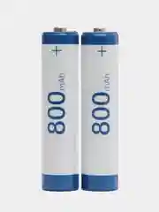 Аккумуляторные батарейки мизинчиковые AAA NiMh 800 mA, 2 штуки