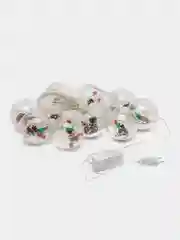 Зеленый гирлянда штора "Фигурки"