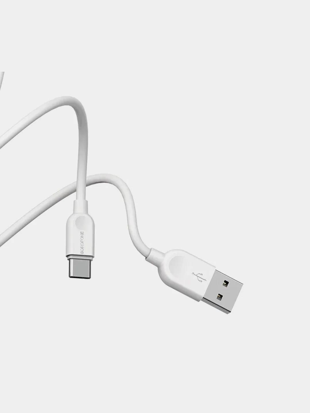 Белый кабель зарядный USB Type-C Borofone BX14 LinkJet