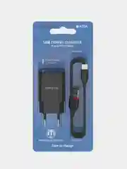Черный сетевое зарядное устройство Borofone BA20A 5V/2.1A 1 x USB, с кабелем Micro-USB