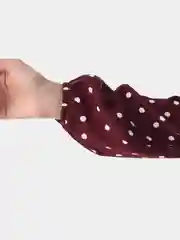 Багровый платье женское, с длинными рукавами