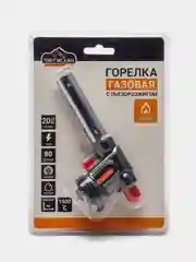 Горелка газовая "ЧИНГИСХАН", с пьезорозжигом, цанговый захват, 15 х 6,5 х 4 см