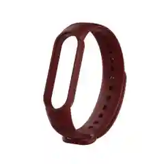 Тёмно-бордовый ремешок Mi Band 5 / Mi Band 6, однотонный, силиконовый
