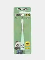 Зеленый детская зубная щетка PECHAM Panda Kids, для детей 2-6 лет