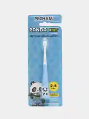 Синий детская зубная щетка PECHAM Panda Kids, для детей 2-6 лет