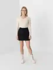 Черный юбка мини вельветовая