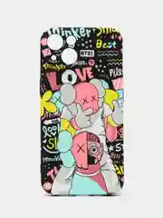 Бирюзовый чехол KAWS для iPhone 14