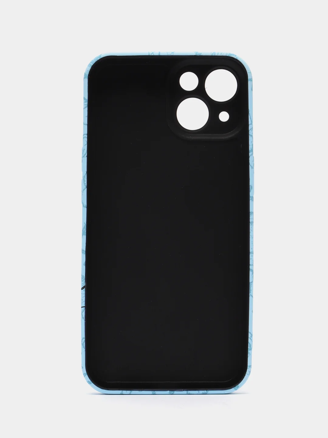 Небесно-голубой чехол KAWS для iPhone 14