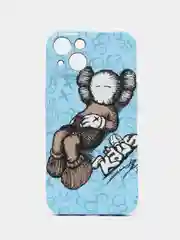 Небесно-голубой чехол KAWS для iPhone 14