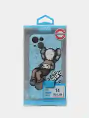 Небесно-голубой чехол KAWS для iPhone 14