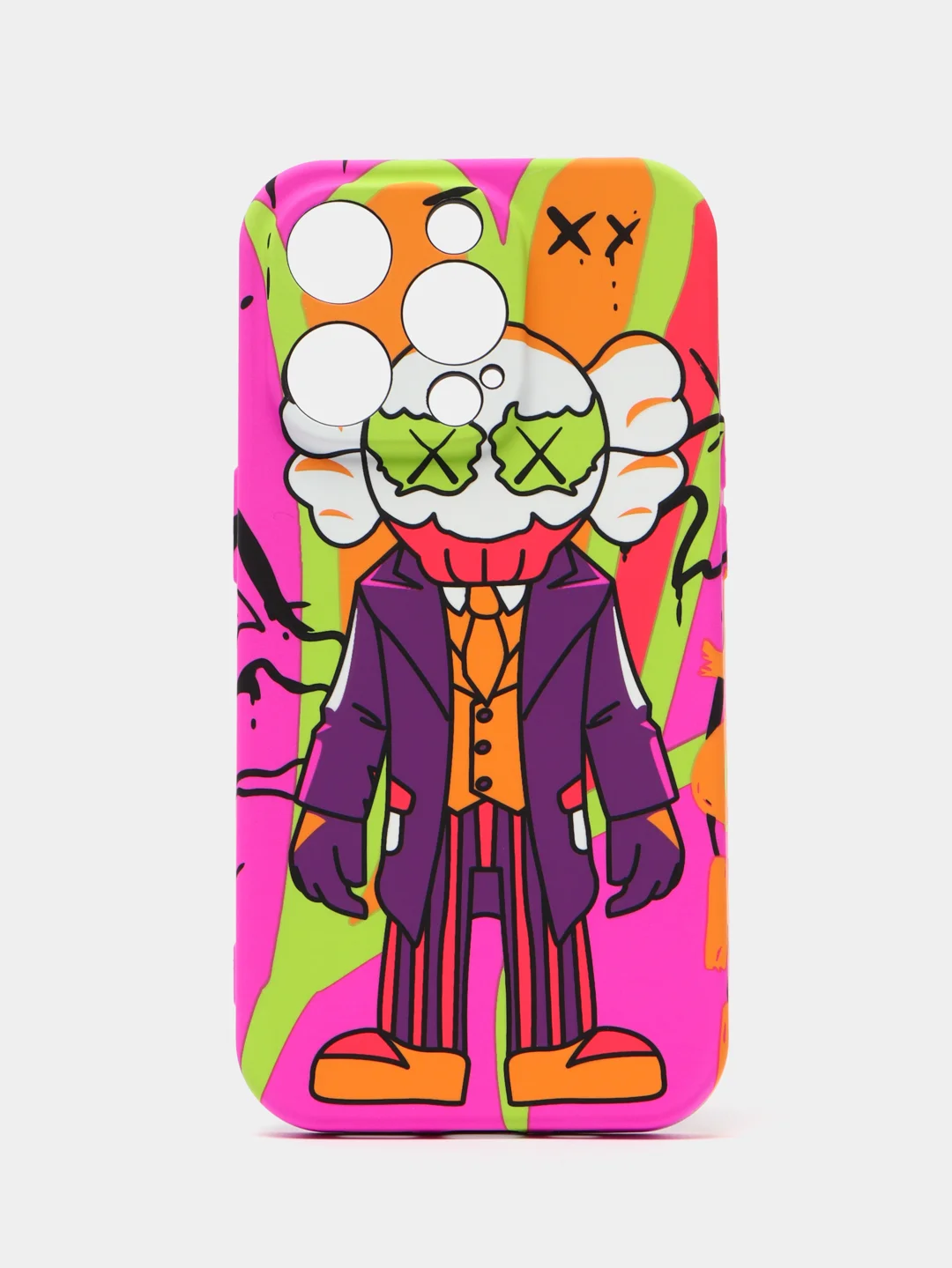 Розовый чехол KAWS для iPhone 14 Pro