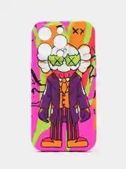 Розовый чехол KAWS для iPhone 14 Pro