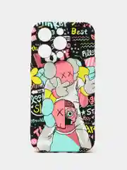 Бирюзовый чехол KAWS для iPhone 14 Pro