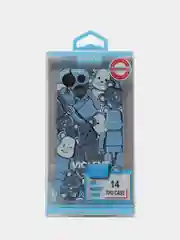 Голубой чехол KAWS для iPhone 14
