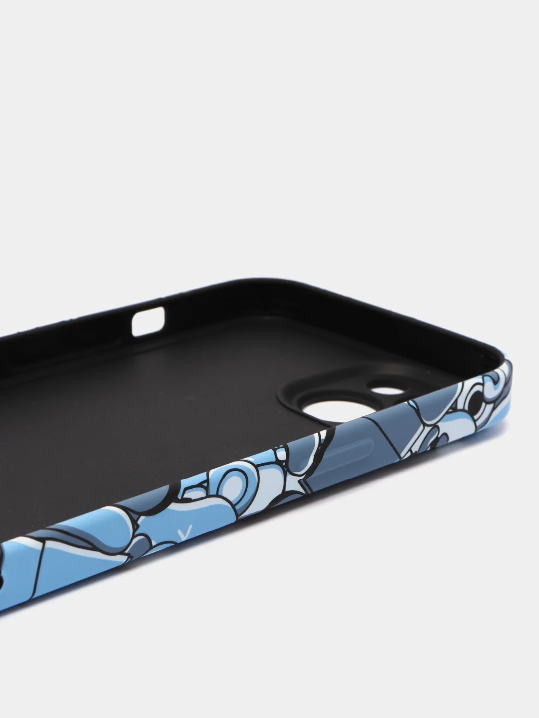 Голубой чехол KAWS для iPhone 14