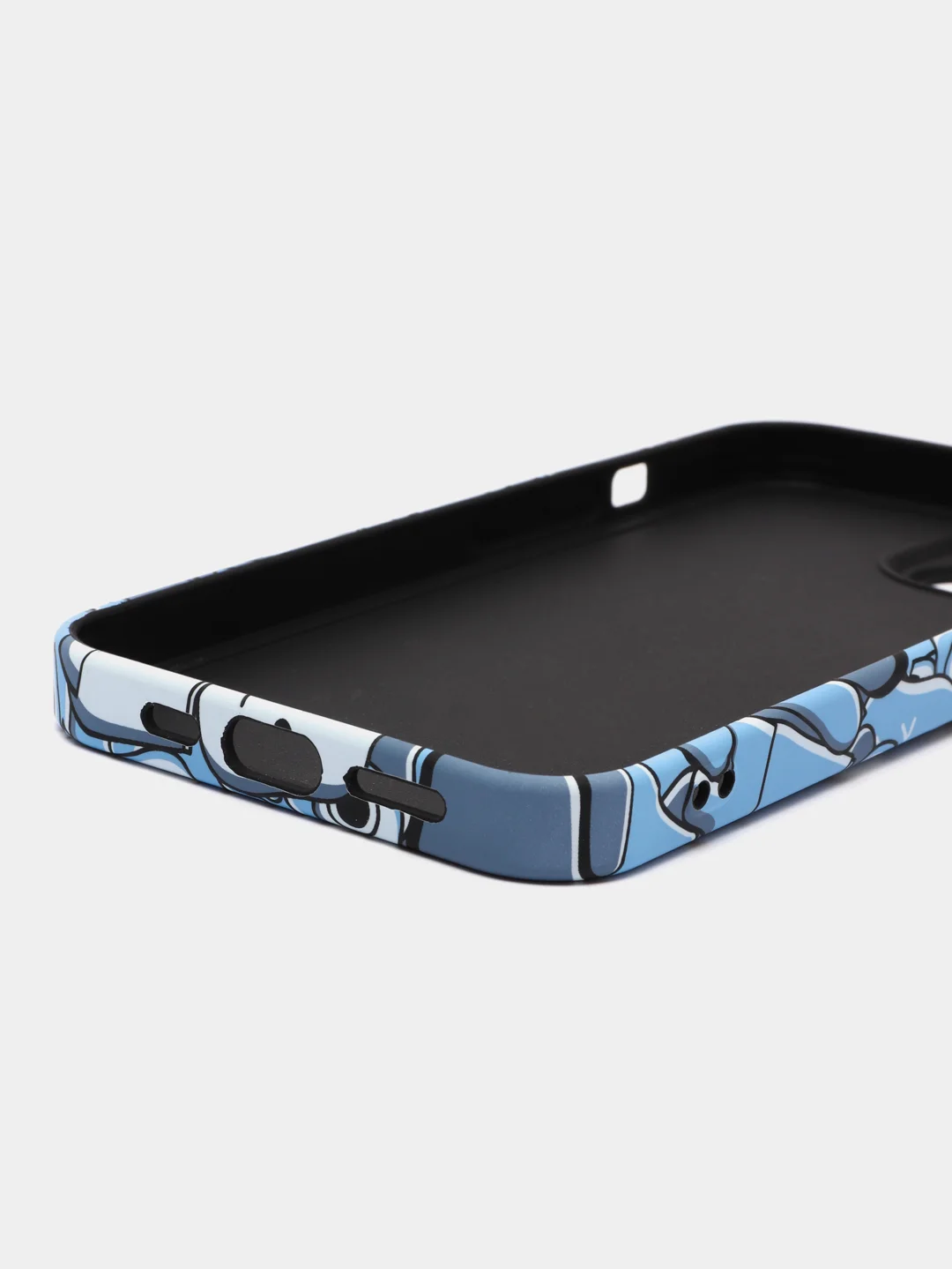 Голубой чехол KAWS для iPhone 14