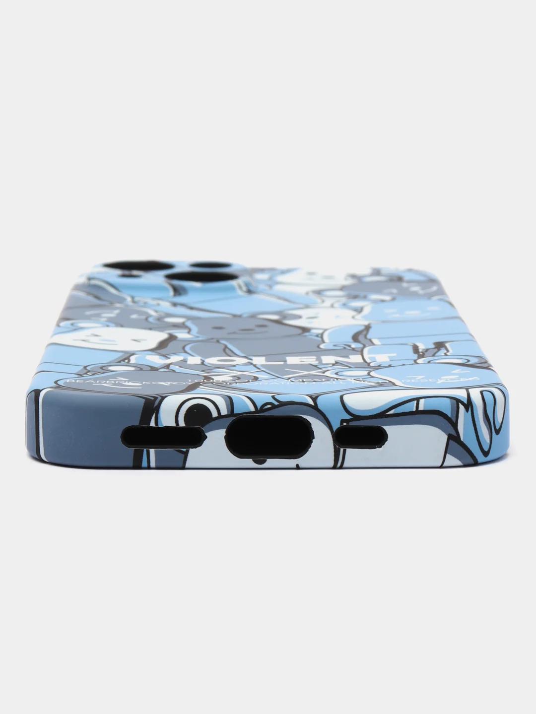 Голубой чехол KAWS для iPhone 14