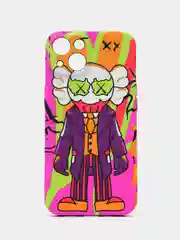 Розовый чехол KAWS для iPhone 14