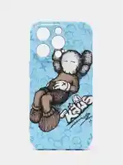 Небесно-голубой чехол KAWS для iPhone 14 Pro