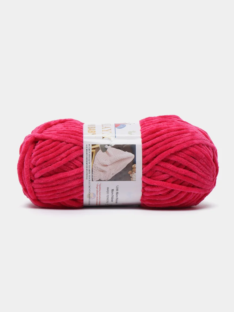 Багровый пряжа плюшевая Himalaya Dolphin Baby, полиэстер, 100 г, 120 м