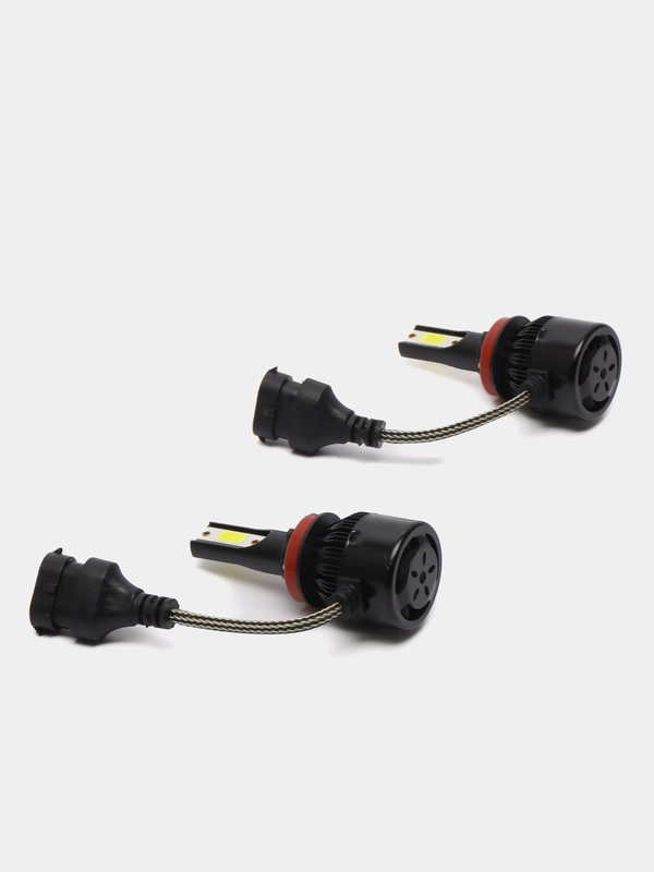Светодиодные 2 LED лампы Energy Light C9 H1, H3, H4, H7, H11, 6500K, 2 шт.(black)