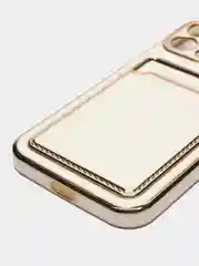 Белый чехол на айфон 11, для iPhone 13, 12 Mini 7/8 Plus/XR/XS/15 Pro Max, с карманом для карт