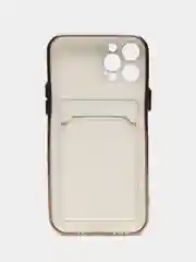 Белый чехол на айфон 11, для iPhone 13, 12 Mini 7/8 Plus/XR/XS/15 Pro Max, с карманом для карт