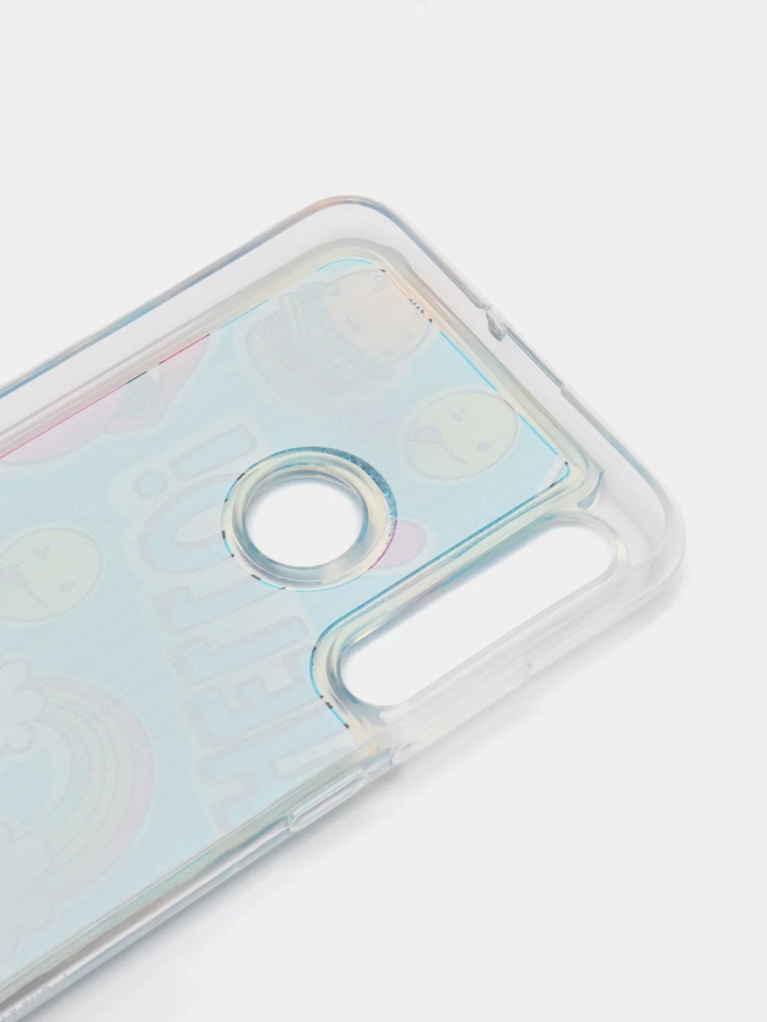 Индиго чехол силиконовый для Huawei P Smart 2019 / Honor 10 Lite, переливающийся, с блестками