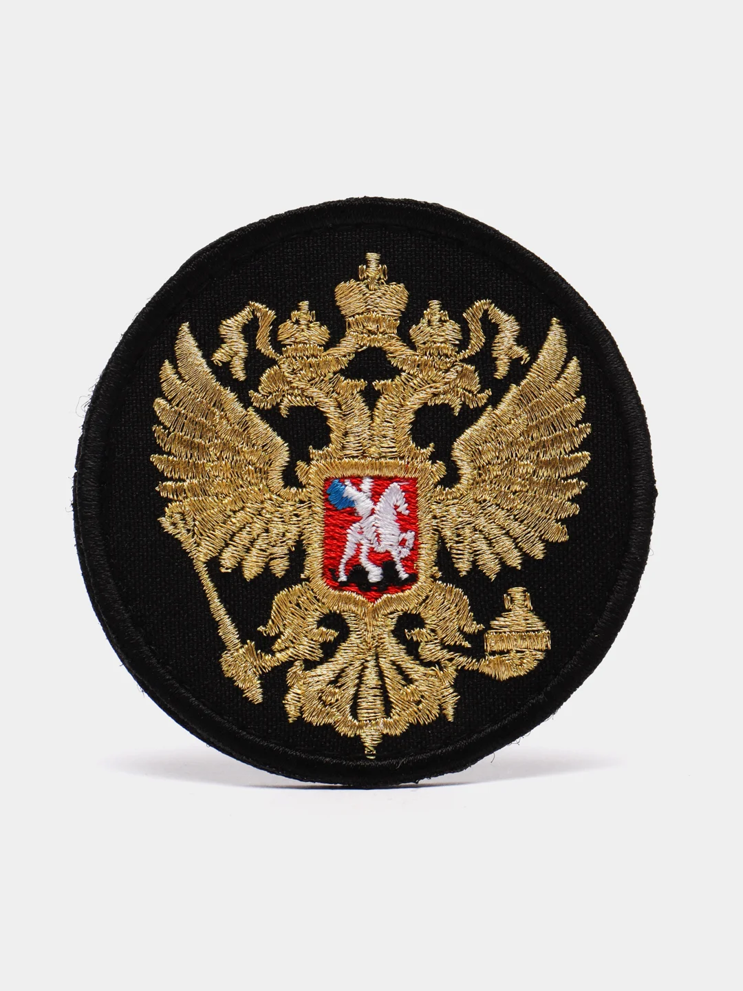 Черный шеврон армейский Флаг России, Герб, Z, Россия, Солдат Удачи, на липучке, прорезиненный