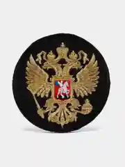 Черный шеврон армейский Флаг России, Герб, Z, Россия, Солдат Удачи, на липучке, прорезиненный