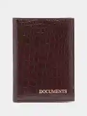 Тёмно-коричневый обложка для документов