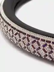 Сиреневый оплетка со стразами