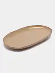 Блюдо овальное Ivlev Chef "Органика", фарфор, бежевый, 30 х 18 x 3 см