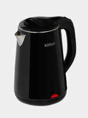 Чайник электрический KITFORT КТ-6160, 2200Вт, 1,8л, двойные стенки, металл+пластик
