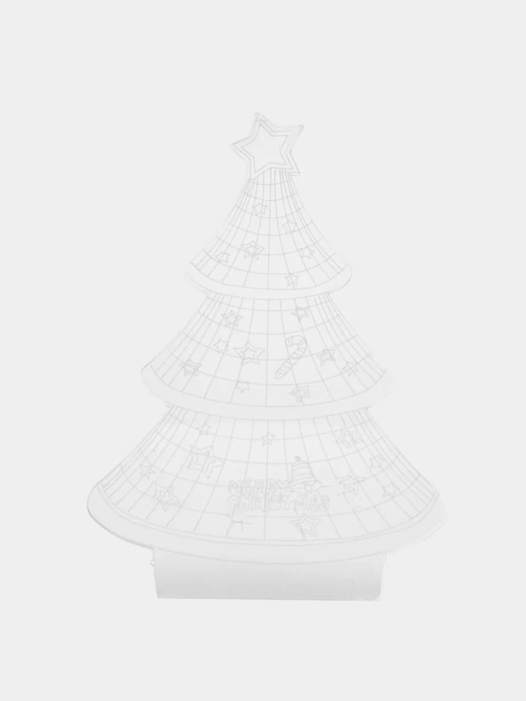 Алый светильник 3D светодиодный, LED, 8 цветов, с блоком питания