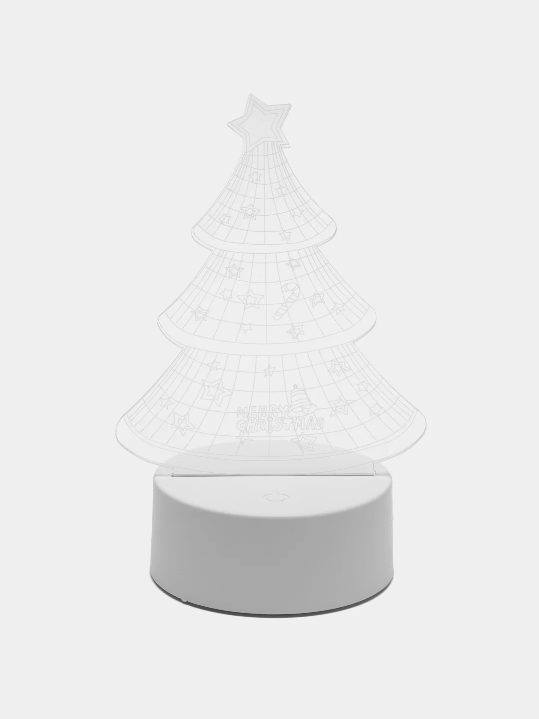 Алый светильник 3D светодиодный, LED, 8 цветов, с блоком питания