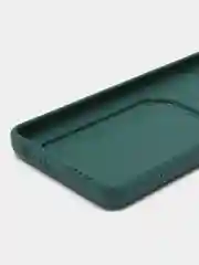 Тёмно-зелёный чехол TECNO CAMON 19 PRO  / CAMON 19 с защитой камеры и карманом для пластиковой карты