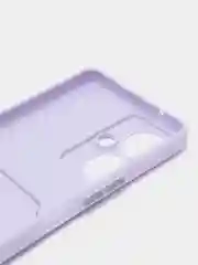 Лавандовый чехол TECNO CAMON 19 PRO  / CAMON 19 с защитой камеры и карманом для пластиковой карты