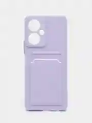 Лавандовый чехол TECNO CAMON 19 PRO  / CAMON 19 с защитой камеры и карманом для пластиковой карты