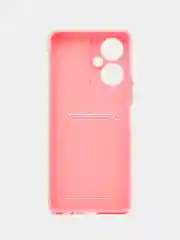 Розовый чехол TECNO CAMON 19 PRO  / CAMON 19 с защитой камеры и карманом для пластиковой карты
