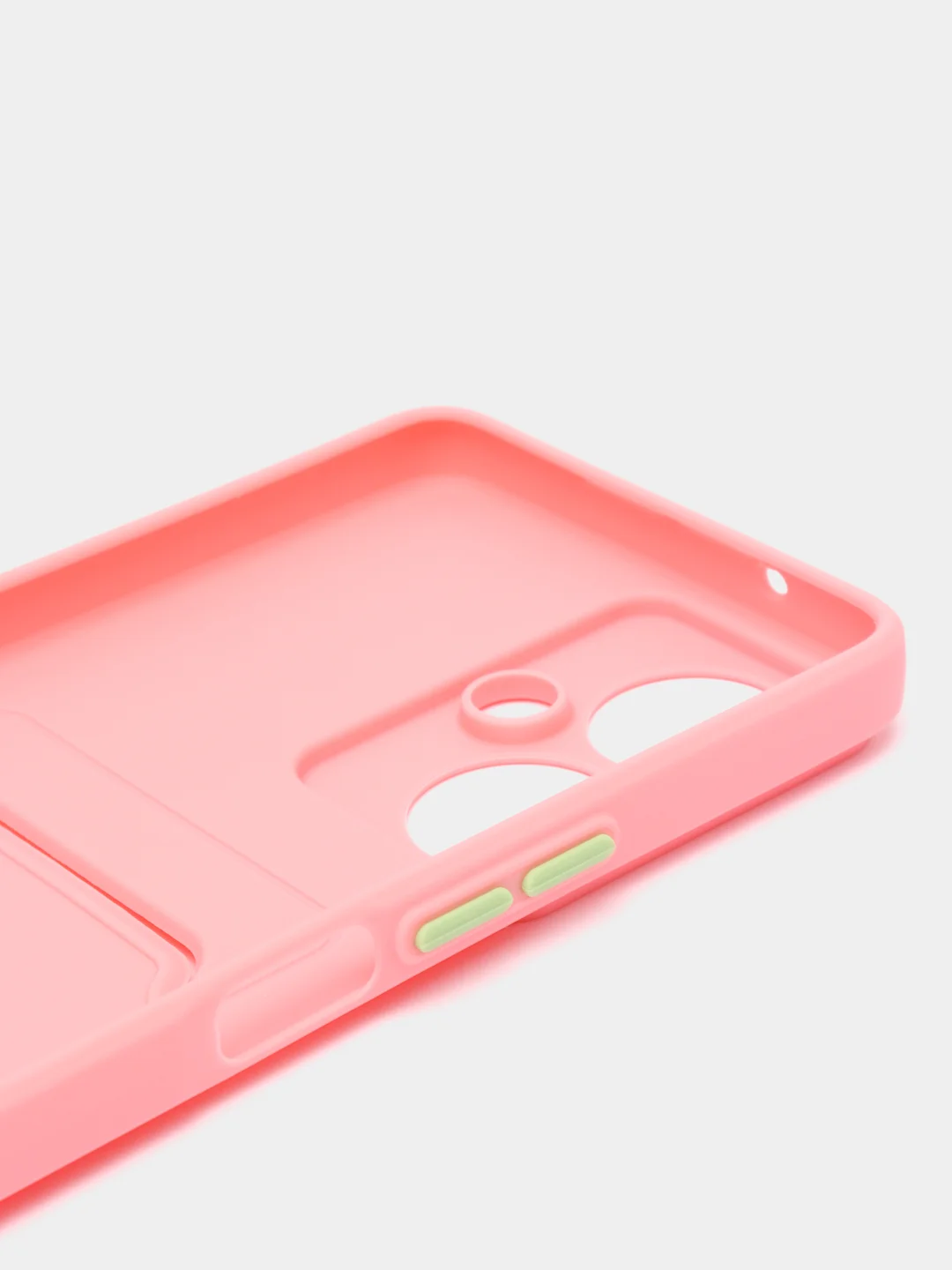 Розовый чехол TECNO CAMON 19 PRO  / CAMON 19 с защитой камеры и карманом для пластиковой карты