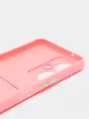 Розовый чехол TECNO CAMON 19 PRO  / CAMON 19 с защитой камеры и карманом для пластиковой карты