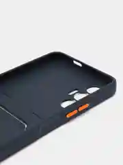 Темно-синий чехол TECNO POVA 3 с карманом для пластиковой карты и защитой камеры