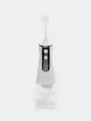 Белый ирригатор для полости рта, беспроводной, с USB зарядкой, 3 режима, 5 насадок