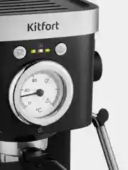 Кофеварка рожкового типа KITFORT КТ-788, 1100Вт, 15бар, 1,2л, капучинатор